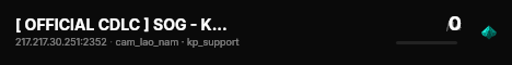 [ OFFICIAL CDLC ] SOG - KP Support #01 - hosted by SGD live status badge
