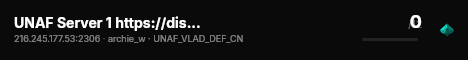 UNAF Server 1 https://discord.gg/KM4BdZBF3Z live status badge
