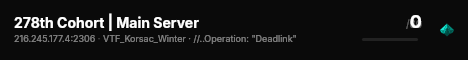 278th Cohort | Main Server live status badge