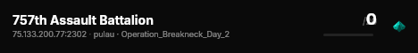 757th Assault Battalion live status badge