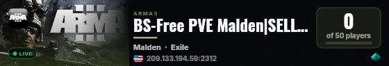 BS-Free PVE Malden|SELL CRATE|HIGH AI-Zombie-Loot-Missions live status badge