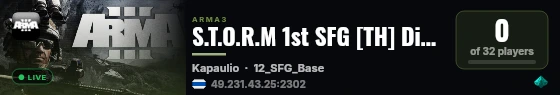 S.T.O.R.M 1st SFG [TH] Discord.gg/djtw8g9tDC live status badge