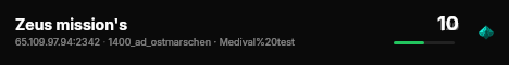 Zeus mission's live status badge