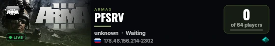 PFSRV live status badge