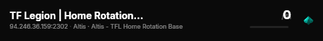 TF Legion | Home Rotation Server live status badge