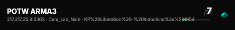 POTW ARMA3 live status badge