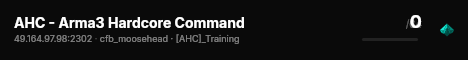AHC - Arma3 Hardcore Command live status badge