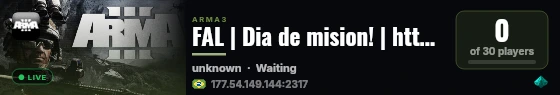 FAL | Dia de mision! | https://discord.gg/8HtnvZMWKx live status badge