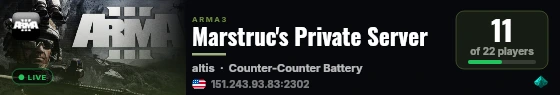 Marstruc's Private Server live status badge