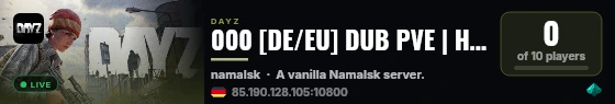 000 [DE/EU] DUB PVE | Hardcore | No KoS | Terje live status badge