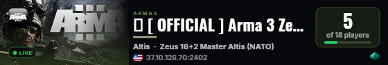 � [ OFFICIAL ] Arma 3 Zeus by Bohemia Interactive (USA) #02 live status badge