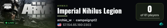 Imperial Nihilus Legion live status badge
