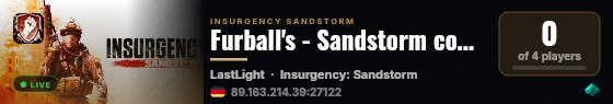 Furball's - Sandstorm coop 4-6 live status badge