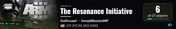 The Resonance Initiative live status badge