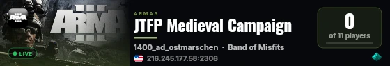 JTFP Medieval Campaign live status badge