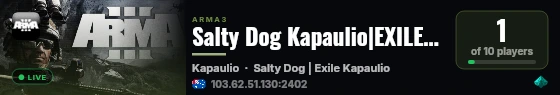 Salty Dog Kapaulio|EXILE|Militarised|WEED|Vector|Loadouts|+LOOT live status badge
