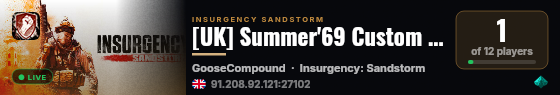 [UK] Summer'69 Custom CoOp Server live status badge