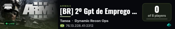 [BR] 2º Gpt de Emprego Imediato - AIMORÉ | Missões Especiais live status badge