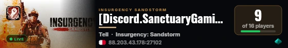 [Discord.SanctuaryGaming.eu] 1 •FullyLoaded/Fast Paced• live status badge
