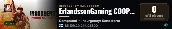 ErlandssonGaming COOP Checkpoint&Survival FUN Welcome live status badge