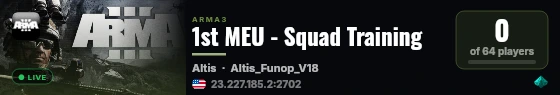 1st MEU - Squad Training live status badge