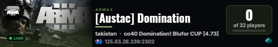 [Austac] Domination live status badge