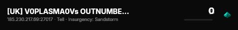 [UK] V0PLASMA0Vs OUTNUMBERED I +50 BOTS I 8v50 live status badge