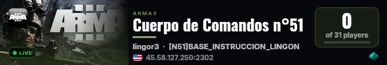 Cuerpo de Comandos n°51 live status badge