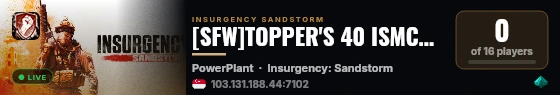 [SFW]TOPPER'S 40 ISMC#1 BOTS[SG|SEA] live status badge