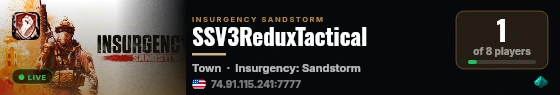 SSV3ReduxTactical live status badge
