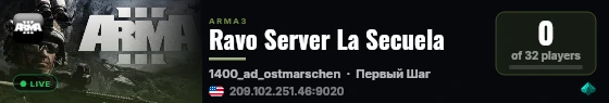 Ravo Server La Secuela live status badge