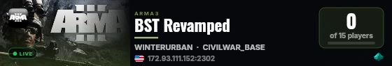 BST Revamped live status badge