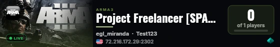 Project Freelancer [SPARTAN/OPTRE/HALO] live status badge