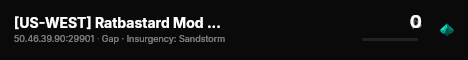 [US-WEST] Ratbastard Mod Server live status badge