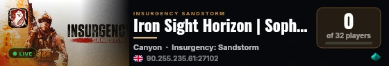 Iron Sight Horizon | Sophisticated Devils | discord.gg/sdclan live status badge