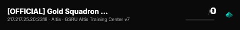 [OFFICIAL] Gold Squadron Training Server live status badge