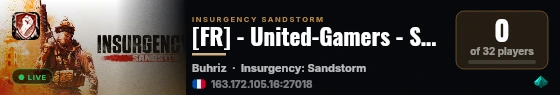 [FR] - United-Gamers - Sandstorm live status badge