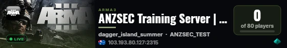 ANZSEC Training Server | discord.gg/anzsecmilsim live status badge