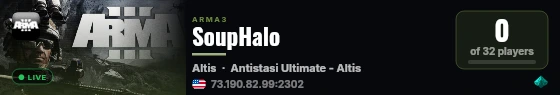 SoupHalo live status badge