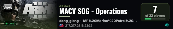 MACV SOG - Operations live status badge