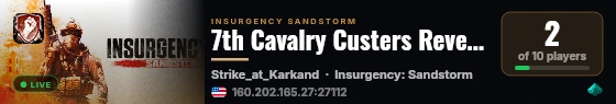 7th Cavalry Custers Revenge live status badge