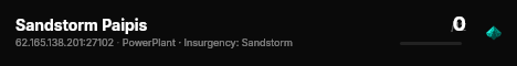 Sandstorm Paipis live status badge