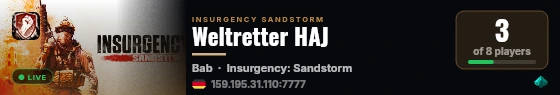 Weltretter HAJ live status badge