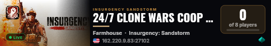 24/7 CLONE WARS COOP [SOLO OR 8P Optimized] live status badge