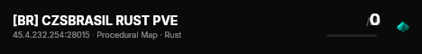 [BR] CZSBRASIL RUST PVE live status badge