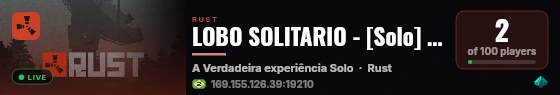 LOBO SOLITARIO - [Solo] Semanal | Blueprints sem wipe live status badge