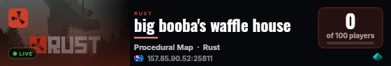 big booba's waffle house live status badge