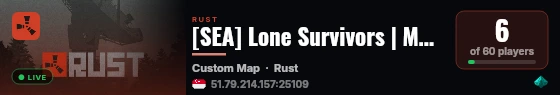 [SEA] Lone Survivors | Medium | Solo/Duo | 2x Gather | 08/20 live status badge
