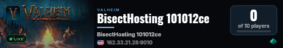 BisectHosting 101012ce live status badge
