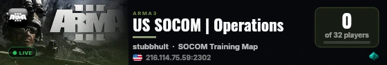 US SOCOM | Operations live status badge